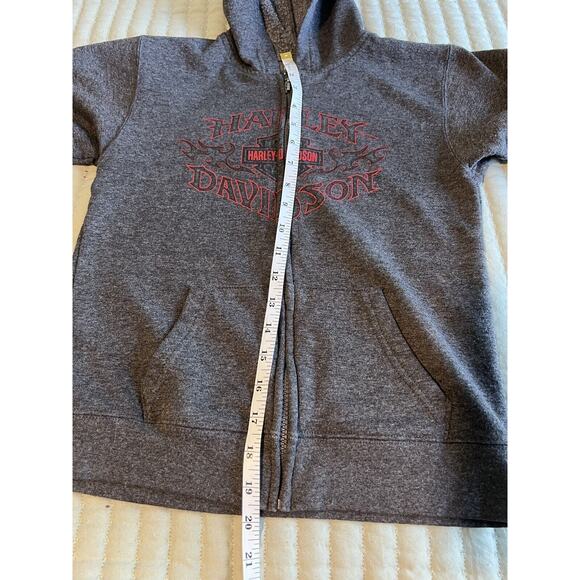 Harley Davison Youth Zip Up Hoodie Size 6/7 Oconomowoc WI - Picture 8 of 8